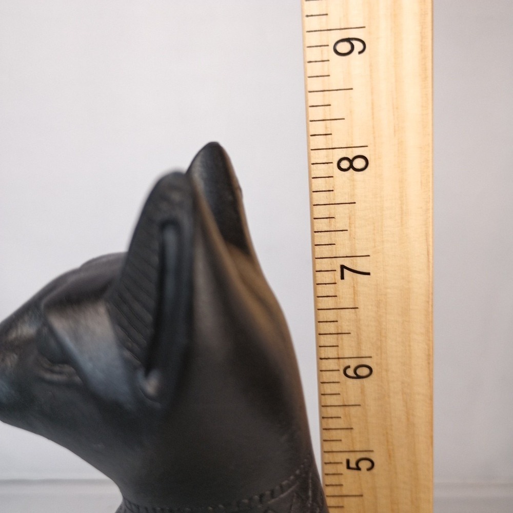 Vintage Egyptian Goddess Bastet Black Cat Epoxy/Resin Statue 8" Tall RAC - Picture 7 of 8